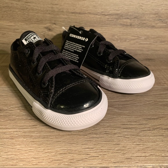 converse ctas ox black white